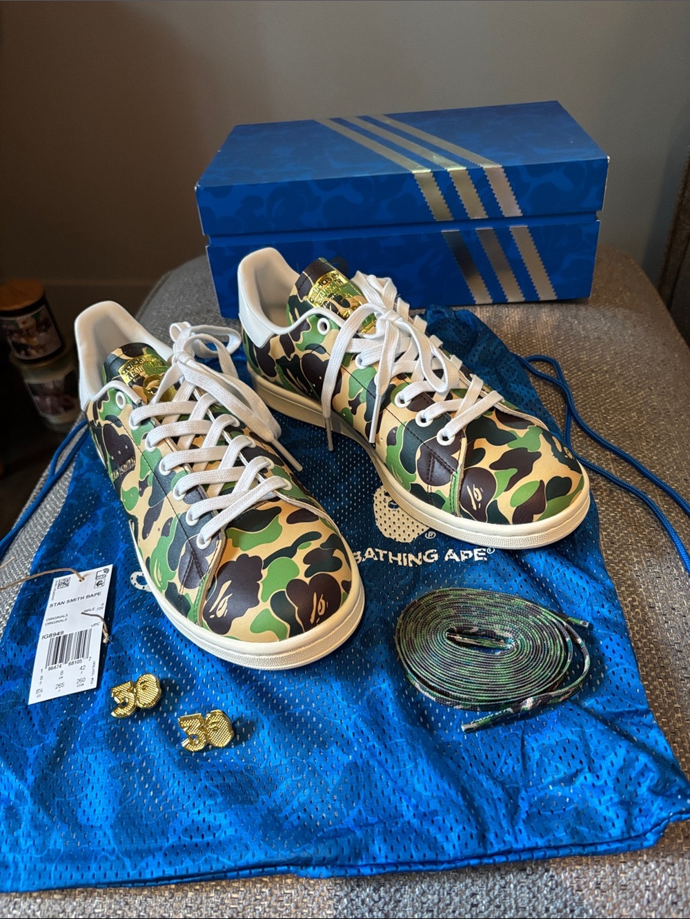 Adidas Stan Smith Bape size 8.5